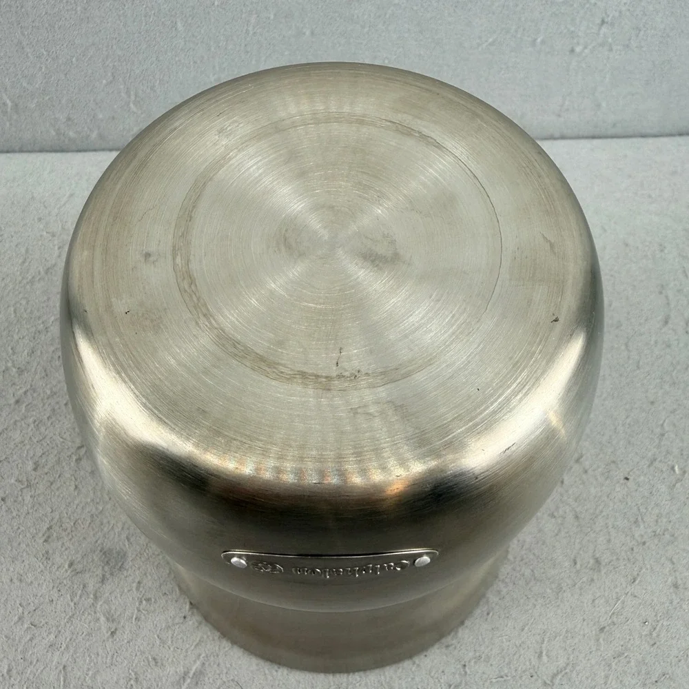 Calphalon Brushed Stainless Steel Double Wall‎ Wine Chiller Bottle Cooler Silver